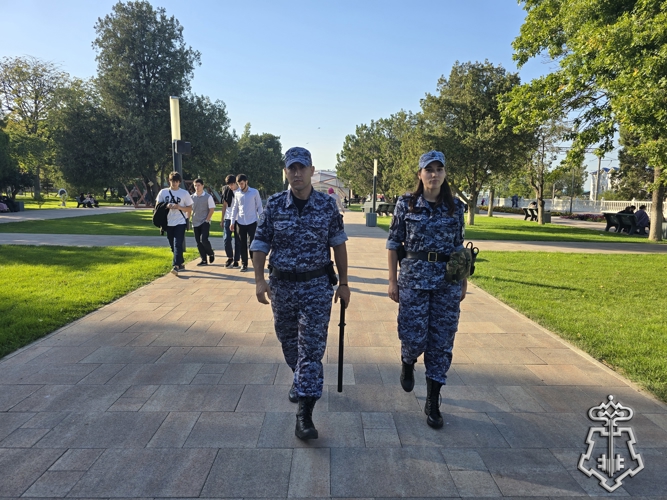 Росгвардейцы обеспечили безопасность на праздновании Дня города Махачкалы