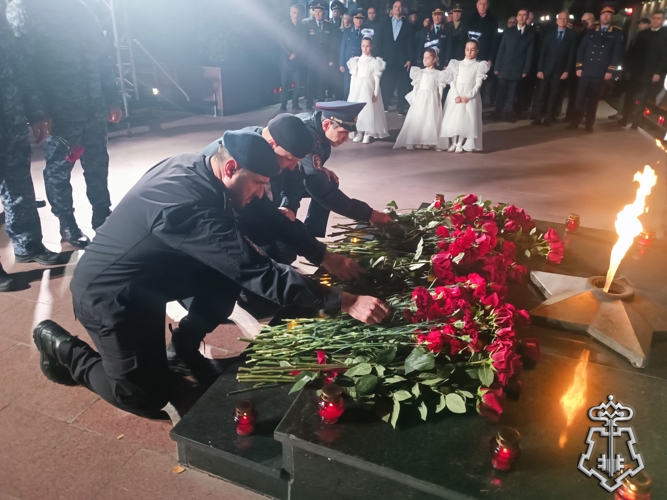В Дагестане Росгвардейцы приняли участие в памятном мероприятии