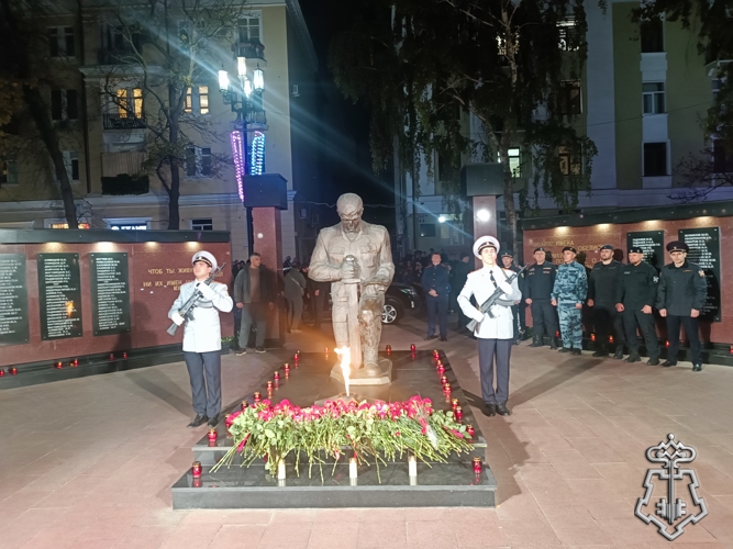В Дагестане Росгвардейцы приняли участие в памятном мероприятии