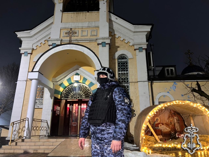 Росгвардейцы обеспечили безопасность во время новогодних и рождественских праздников в Дагестане
