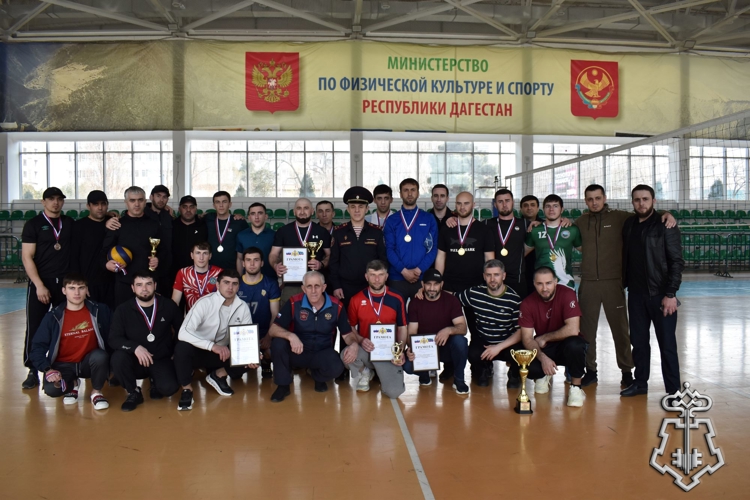  В Дагестане прошел волейбольный турнир среди росгвардейцев