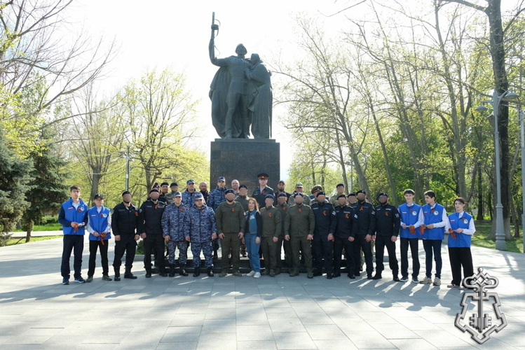 В Дагестане с участием Росгвардии прошла всероссийская акция «Георгиевская ленточка»