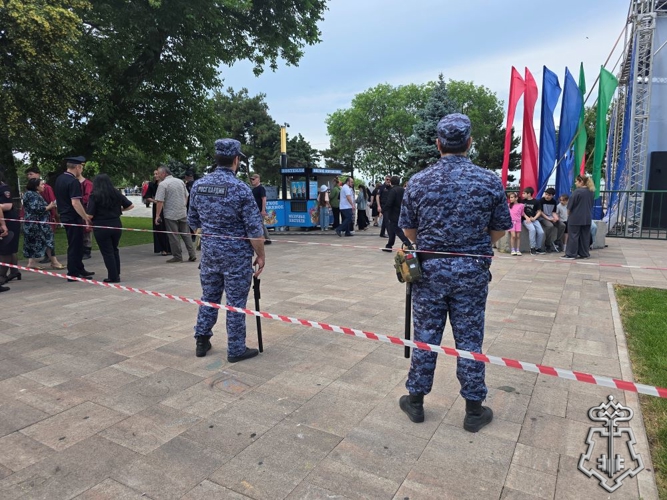 Росгвардия обеспечила правопорядок во время празднования Дня России в Дагестане